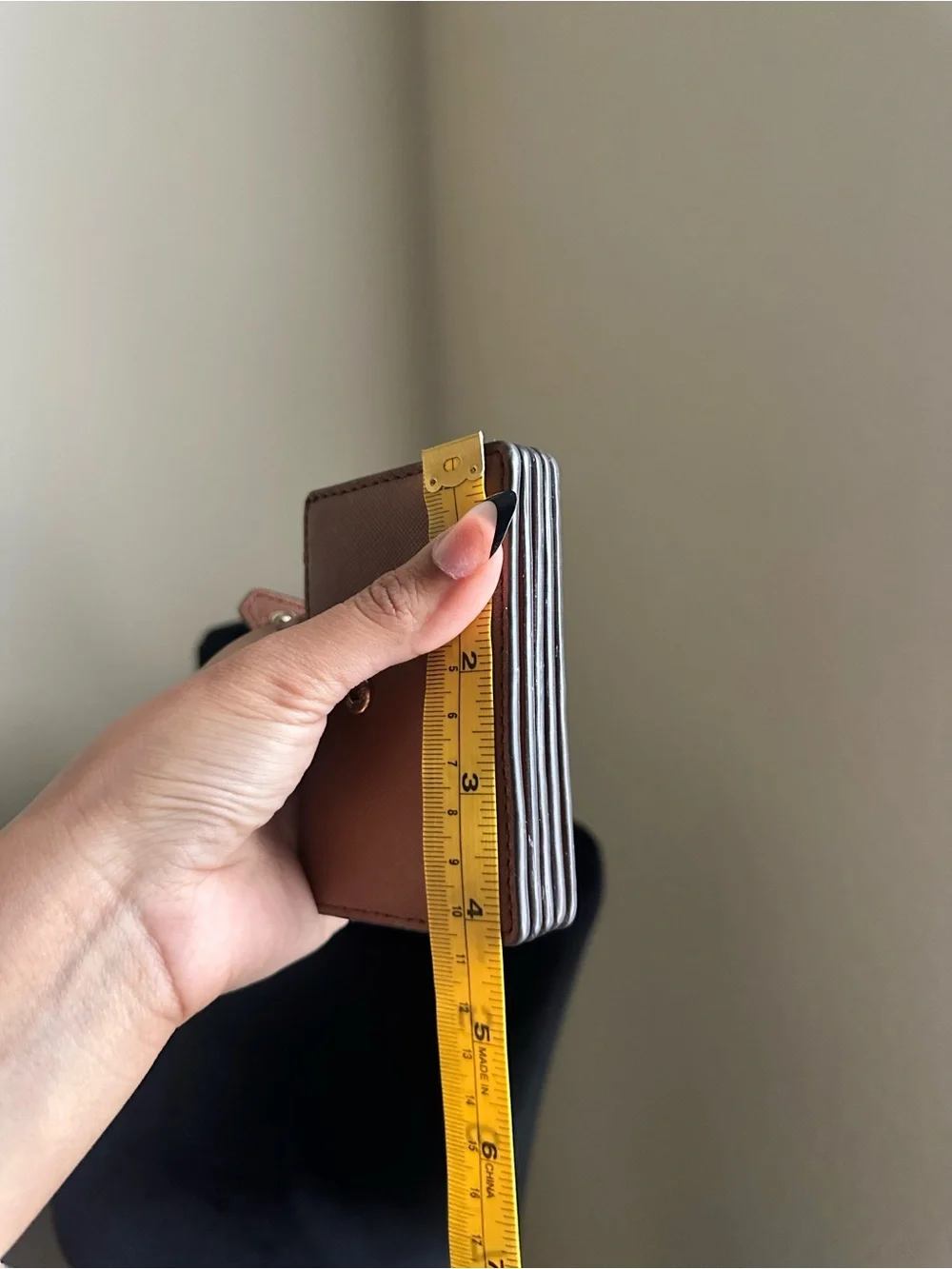 Michael Kors Brown Leather Card Case Wallet